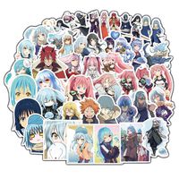 DOFE 50 PCS That Time I Got Reincarnated as a Slime Stickers,Grimace Stickers,Guitar Motorcycle Bicycle Luggage Decal Graffiti Patches for Teens. (50 PCS That Time I Got Reincarnated as a Slime)