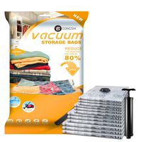 GONGSHI Vacuum Storage Bags 12 Pack (3 x Jumbo, Large, Medium, Small), Space Saver for Clothes Blankets Duvets Pillows Comforters, Travel Hand Pump Include