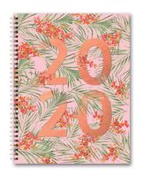 Orange Circle Studio 2020 Extra Large Spiral Planner, Floral Expressions