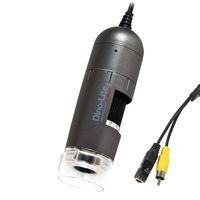 Dino-Lite RCA Digital Microscope AD4112NTL - 640x480 Resolution, 10x - 90x Optical Magnification, Removable Cap, Long Working Distance