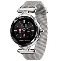 CYGGJ Fitness Tracker Smart Watch H1, Round Touch Screen IP67 Waterproof Smartwatch for Women, Heart Rate and Sleep Pedometer, Wristband for iOS/Android.