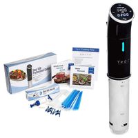 Yedi Total Package Sous Vide Cooker, Deluxe Accessory Kit, Recipes, 1000 Watts, Stainless Steel