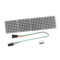 HUABAN MAX7219 Dot Matrix Module for Arduino Microcontroller 4 in One Display with 5P Line