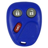 qualitykeylessplus Dark Blue Remote Replacement 3 Button Keyless Entry FCC ID: LHJ011 Free KEYTAG