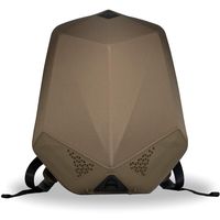 Clearon Electric bluetooth backpack speaker | Portable charger, EDR Speaker, Nylon EVA hard-shell waterproof material & Modern swag design (Tan)