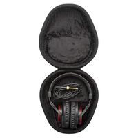 Sony MDRV55 Red Extra Bass & DJ Headphones with Knox Gear Hard Shell Headphone Case Bundle (2 Items)