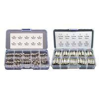 200pcs Fast-Blow Quick Blow Car Ceramic and Glass Tube Fuses Assorted Set Kit 0.5A 1A 2A 3A 5A 8A 10A 15A 20A 30A