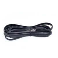 7 FT feet RJ11 6P6C Modular Telephone Extension Cable Phone Cord Line Wire (black)