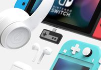 Rayvol Bluetooth Adapter for Nintendo Switch & Lite & PS4, Connect AirPods Bose Sony All Wireless Headset & Headphones, Audio Transmitter, Pass Through Charging, w/Qualcomm APTX Low Latency