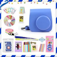 LuckyStar 20 in 1 Accessories Bundles for Fujifilm Instax Mini 8 8+ 9 Instant Camera (Cobalt Blue Mini 8/8+/9 Case, Selfie Lens, Mini Albums, Stand Albums, Film Frame, Film Stickers)