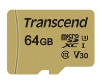 Transcend 64GB MicroSDXC/SDHC 500S Memory Card TS64GUSD500S