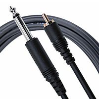 Mogami PURE PATCH PR-10 Professional Audio Adapter Cable, 1/4" TS Male Plug and RCA Male Plug, Straight Connectors, 10 Foot