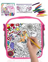 Decorate Your Own Messenger Bag For Girls! Color Your Own Bag for Kids with Vibrant Markers Plus a Bonus Pencil Case! Fun DIY Coloring Arts and Crafts Set, Great for School & Travel, Unique Girl Gifts