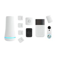 SimpliSafe SS3-AMZ-5 10 Piece Wireless Home Security System w/HD Camera and Video Doorbell-Optional 24/7 Professional Monitoring-No Contract-Compatible with Alexa and Google Assistant, pc, White