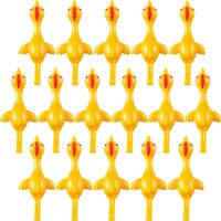 Sumind 16 Pack Slingshot Chicken Rubber Chicken Flick Chicken Flying Chicken Flingers Stretchy Funny Christmas ,Easter Chicks Party Activity for Children (16 Pack Yellow)