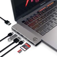 USB C Hub for MacBook Pro 2018 2017 2016 13" 15" and MacBook Air 2018, AZLink Thunderbolt 3 USB-C Dock Adapter with HDMI 4K, 2 USB 3.0, SD TF Card Reader, Type-C and PD Power Delivery Charging Port