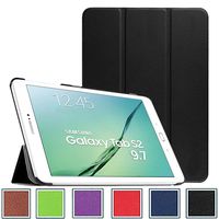 for Samsung Galaxy Tab S2 9.7" Smart Case - e-Planet PRO Series Professional Ultra Slim-Fit Smart Shell Shockproof, Drop Resistance, Anti-Dust Cover. Black