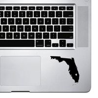 StickAny Palm Series Florida FL Sticker for MacBook Pro, Chromebook, and Laptops (Black)