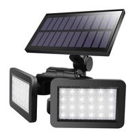 SUPSOO Solar Outdoor Radar Sensor Spotlight 48 LED Waterproof with 360-Degree Rotatable Solar Security Light for Garden /Patio /Porch /Lawn /Pathway /Gutter