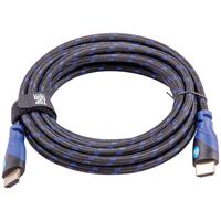 Top Dog Cables - TD-03BKBL - Gold Premium 12' High Speed HDMI Cable with Ethernet - Black/Blue - 3D HD PS3 4 XBOX One 360 DVD TV Blu Ray