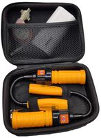 Cordless Work Light, LED Flashlight Rechargeable by USB| Magnetic Base, Gooseneck, Mini Torch Look| Battery Powered Flood Light, Reading Lamp, Spotlight in 1| Tool Kit in Portable Case by eLusefor