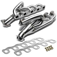 For 96-03 Dodge Ram 2500/3500 5-1 Design 2-PC Stainless Steel Exhaust Header - 8.0L V10 OHV