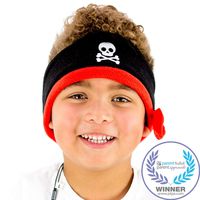 CozyPhones Kids Headphones Volume Limited with Ultra-Thin Speakers & Super Soft Fleece Headband - Perfect Toddlers & Children's Earphones for Home, School & Travel - Pirate