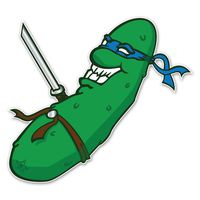 Ninja Pickle - 4 Inch Full Color Decal for Macbooks or Laptops - Proudly Made in The USA from Adhesive Vinyl