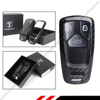 Luxury Real Carbon Fiber Case Cover for 2017 2018+ Audi A3 A4 A5 A6 A7 S3 S4 S5 S7 Q3 Q5 Q7 RS New Smart Key Fob