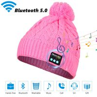 Sminiker Bluetooth Beanie Hat Ideal Stocking Stuffers Rechargeable Wireless Bluetooth V5.0 Headphone Washable Beanie Musical Hat for Winter Fitness Outdoor Sports & Christmas Gifts for Men and Women