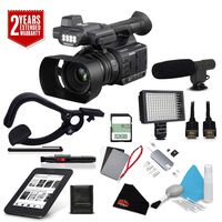 Panasonic AG-AC30 Full HD Camcorder Touch Panel LCD Viewscreen AG-AC30PJ + Sandisk 32gb Ultra SDHC Memory Card Essential Accessories Bundle Kit