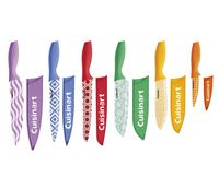 Cuisinart C55-12PR2 Advantage Color Collection 12-Piece Printed Color Cutlery Set, Multicolor