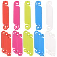 Cable Tags, 20 Pieces Multicolored Cable Management Labels Write on Wire Cord Markers Identification Tags for USB Computer Phone Charger