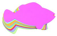 Hygloss Products 68011 Fish Shape Paper Cut-Outs for Arts & Crafts-Many Creative Uses-Classroom Activities-7.5 Inches-40 Pcs, Assorted Vibrant Colors