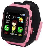 findtime Kids Smart Watch Phone GPS Tracker Anti-Lost SOS Remote Wrist Watches for Children Girls Pink