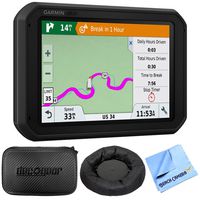 Garmin dezl 780 LMT-S 7 GPS Truck Navigator (010-01855-00) with Accessories Bundle Includes, Universal GPS Navigation Dash-Mount, Hard EVA Case w/Zipper, 7-inch and 1 Piece Micro Fiber Cloth