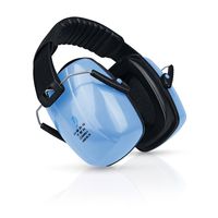 HEARTEK Earmuffs Hearing Protection with Travel Bag - Noise Canceling Ear Hearing Protection Defenders for Kids, Adults, Women, Children - Adjustable Protector Reduction Ear Muffs for Shooting - Blue
