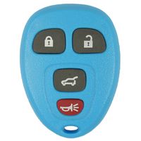qualitykeylessplus Light Blue Remote Replacement 4 Button (Hatch) Keyless Entry FCC ID: OUC60270 Free KEYTAG