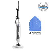 Reliable 300CU Steam Floor Mop - Steamboy Pro Steam Mop and Scrubber with 4 Microfiber Pads, 1500W Power of Steam for Tile, Hardwood Floor and Carpets, 180-Degree Swivel Head to Reach The Hard Places