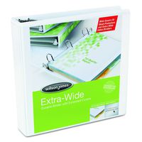 Wilson Jones 80290 Oversized D-Ring View Binder, 3" Cap, White