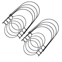 Happy Shopping Time Black Stainless Steel Wire Handles (Handle-Ease) for Mason, Ball, Canning Jars (8 Pack, Regular Mouth)