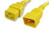 Lynn Electronics  C19C2020AYE-10F  20-Amp/250-volt  10-Feet Power Cord IEC 60320 C19 to IEC 60320 C20,  Yellow