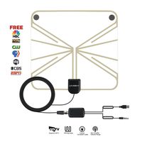 50-100 Miles Range Digital Antenna,Lovebay Amplified Indoor HDTV Antenna with 13.2ft coaxial cable,Full HD and 4K is ready