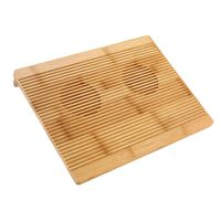 Laptop Stand Cooling Pad Nnewvante 100% Bamboo Laptop Cooler Pad Laptop Desk Laptop Table with Cooling Fans Stand for Laptops Notebooks