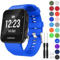 GVFM Band Compatible with Garmin Forerunner 35, Soft Silicone Replacement Watch Band Strap for Garmin Forerunner 35 Smart Watch, Fit 5.11-9.05 Inch (130-230 mm) Wrist (Blue)
