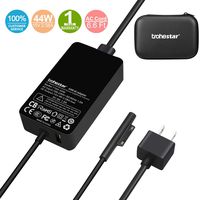 Trohestar Surface Pro 4 Charger 44W 15V 2.58A Power Adapter Laptop Charger Compatible with Microsoft Surface Pro 3 Pro 4 Pro 5 Pro 2017 Pro 6 Surface Laptop Surface Book Include Travel Case (Black)