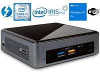Intel NUC8i3BEK Mini PC/HTPC, Intel Core i3-8109U Up to 3.6GHz, 8GB RAM, 250GB NVMe SSD, WiFi, Bluetooth 5.0, Thunderbolt 3, 4K Support, Dual Monitor Capable, Windows 10 Pro