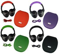 Four Pack Wireless 2 Channel Fold Flat Infrared Rear Entertainment System DVD Player IR Headphones For In Car Listening With Case and 3.5mm Auxiliary Cord.Note: Will Not Work on 2017+ GM's or Pacifica