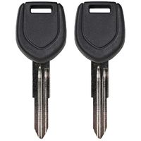 qualitykeylessplus Two Replacement Transponder Chip Keys MIT8PT for Mitsubishi Vehicles with Free KEYTAG