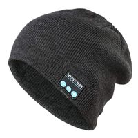 Red Ta Fashion Unisex Autumn Winter Bluetooth Wireless Warm Beanie Hat Handsfree Music Cap Headphone Headset xmas
